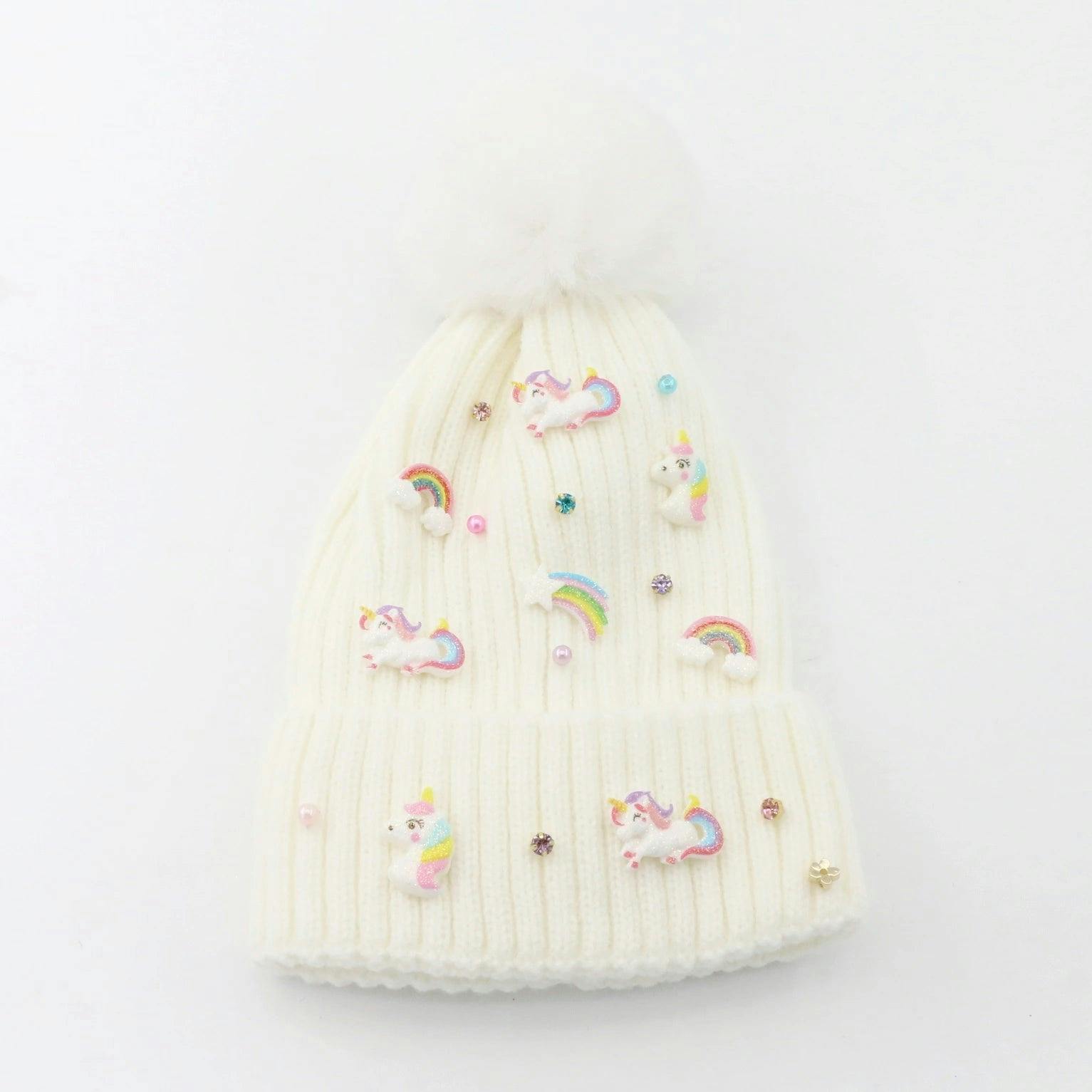 Rainbow Unicorn Beanie