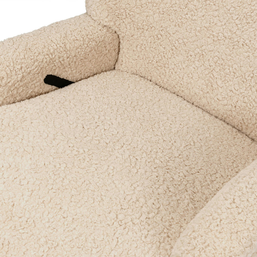 Winslow Extra Wide Recliner And Swivel Glider In Chai Shearling
