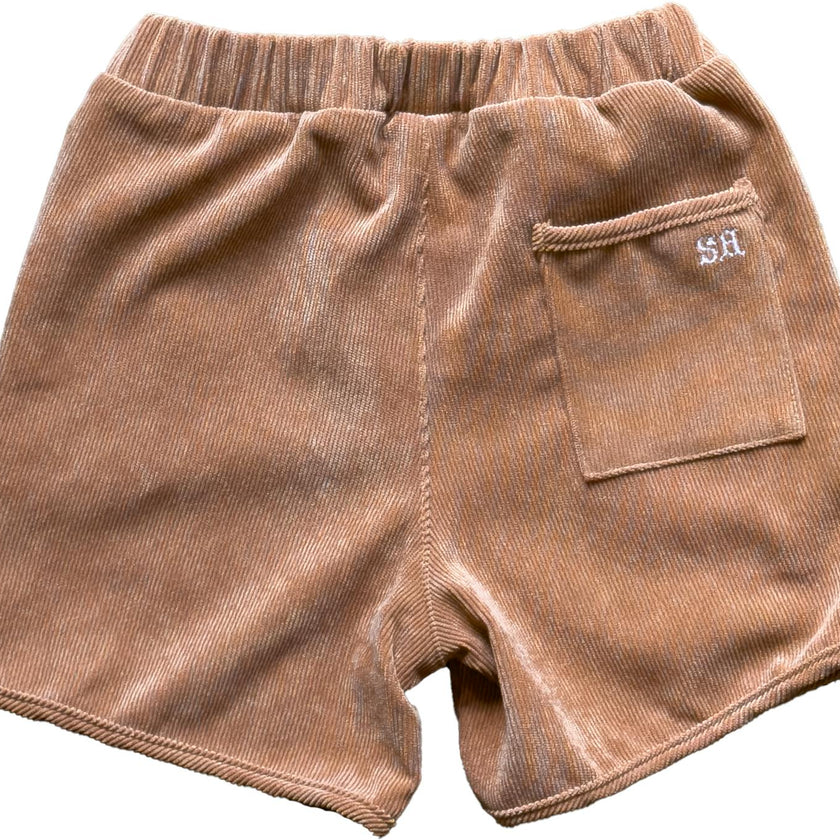 Athletic Short in Proformance Cord In Terra Cotta