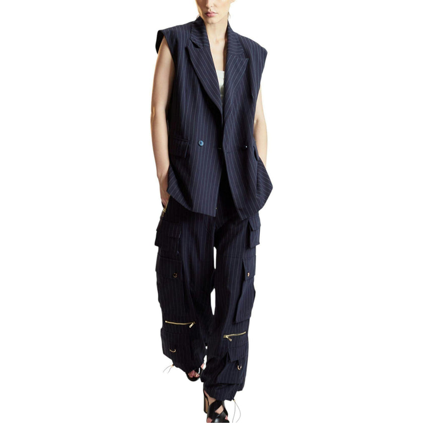 Pinstripe Cargo Pants