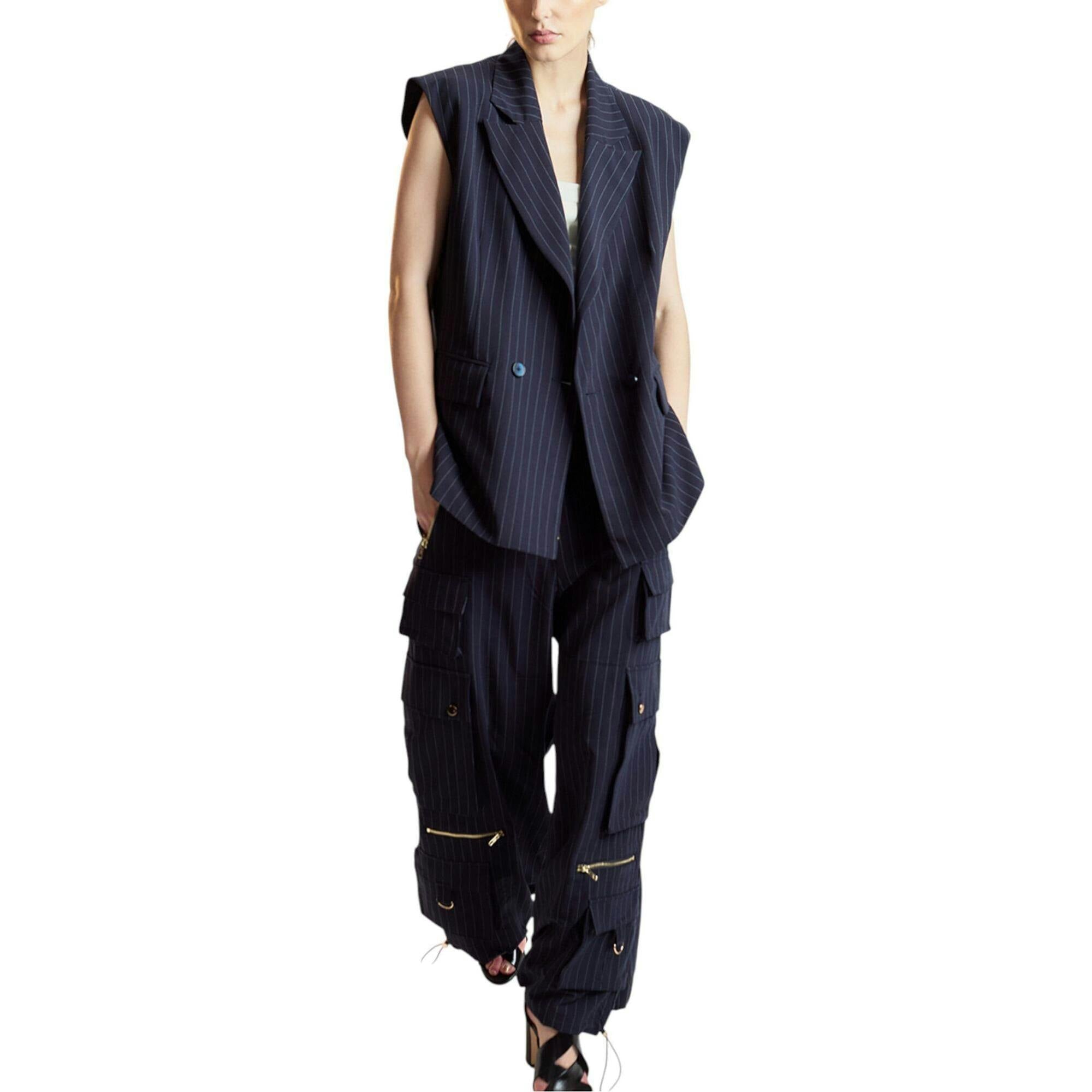 Pinstripe Cargo Pants