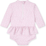 Floral Print Rash Guard Onesie