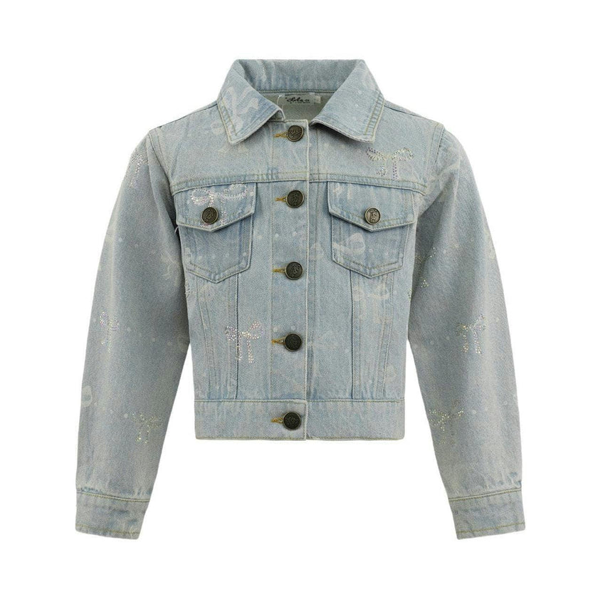 Sparkle Bows Denim Jacket