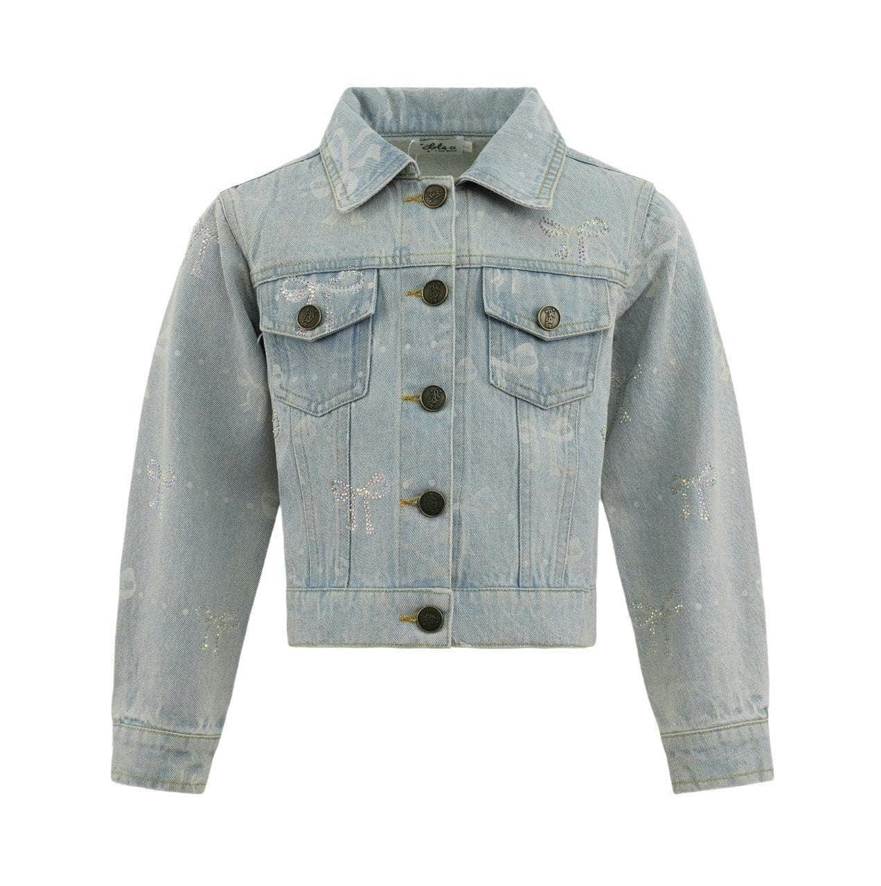 Sparkle Bows Denim Jacket