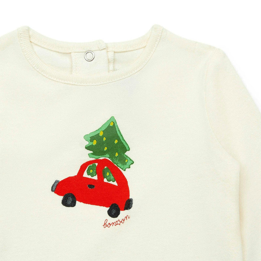 BONTON Holiday Car Baby T-shirt