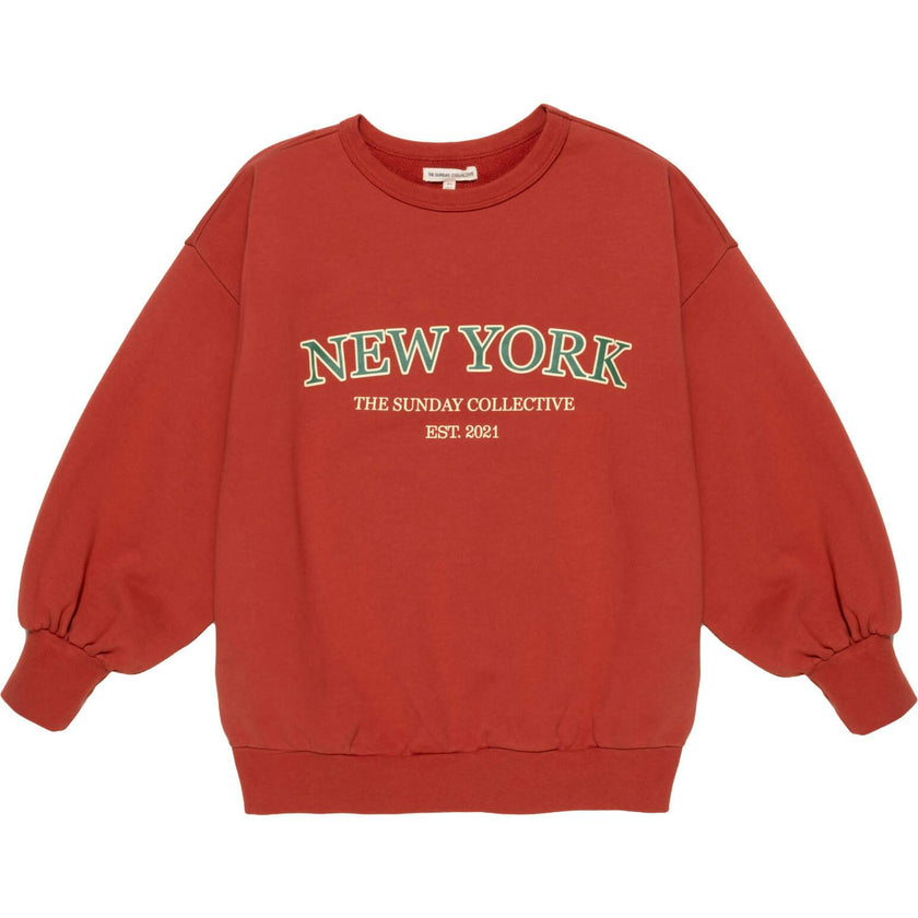 Organic Weekend Sweatshirt in Rhythm Red