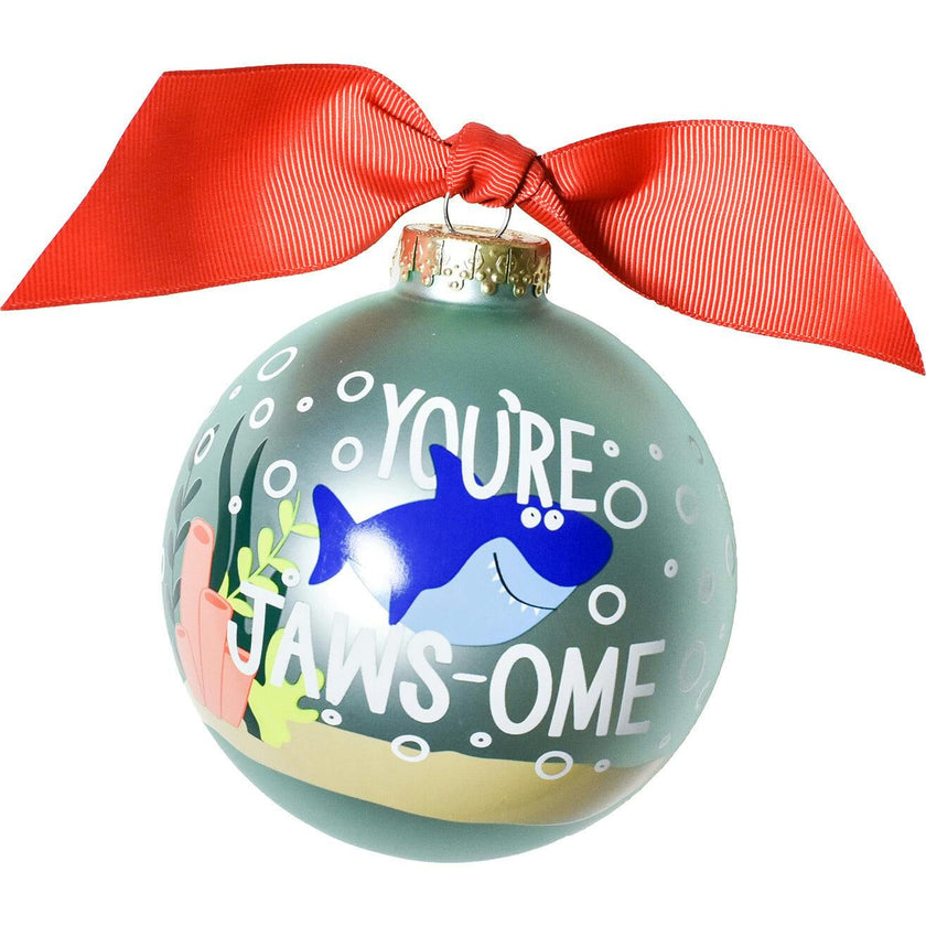Set of 4 Baby's First Milestones Glass Ornaments
