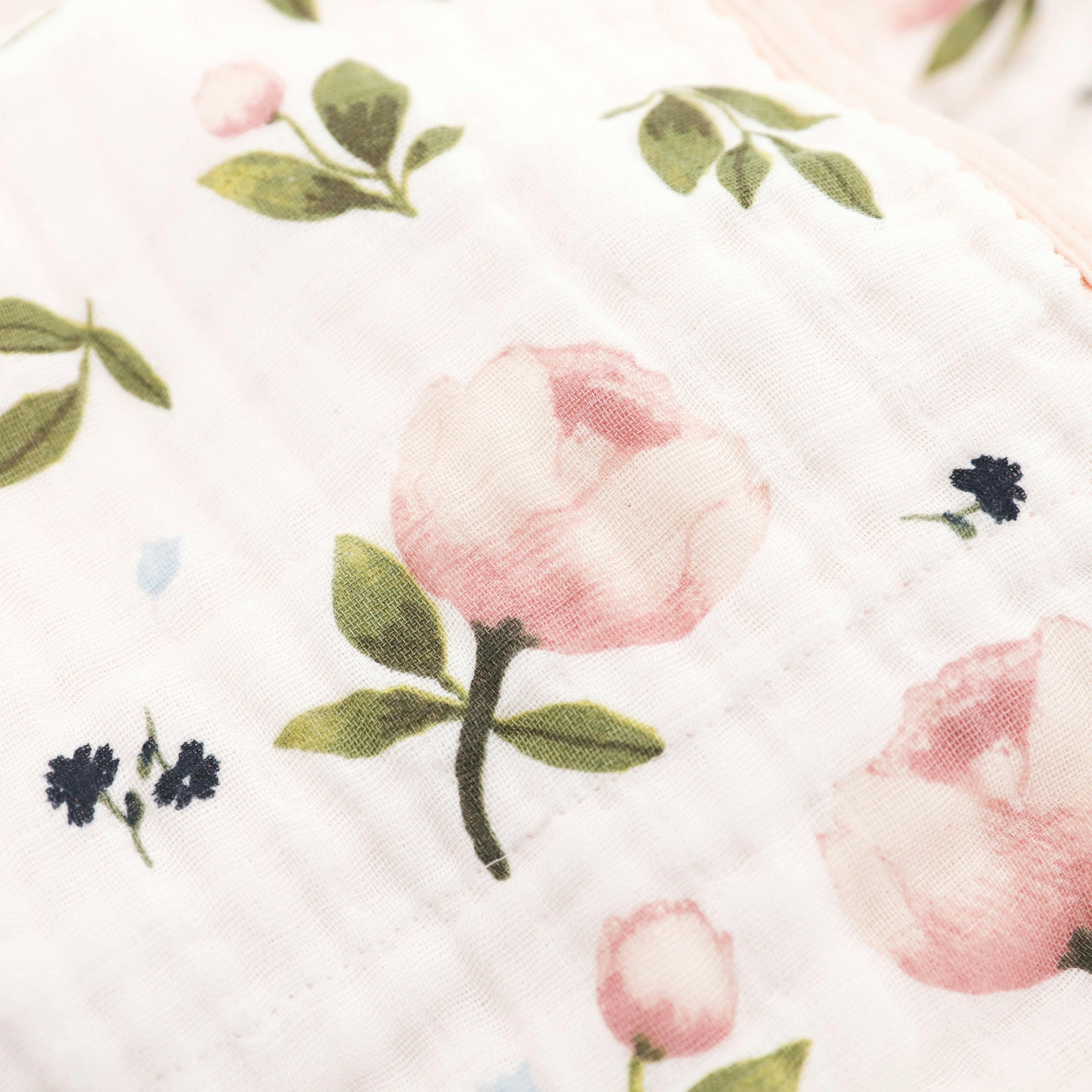 Organic Cotton Muslin Baby Quilt - Watercolor Floret (Walmart)