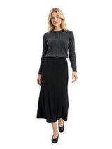 Knit Top With Braided Knit At Front