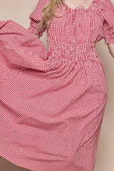 Jessie Dress in Red Gingham