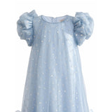 Light Blue Thalina Ruffle Dress