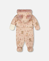 One-Piece Baby Layette Snowsuit Designed for Car Seat