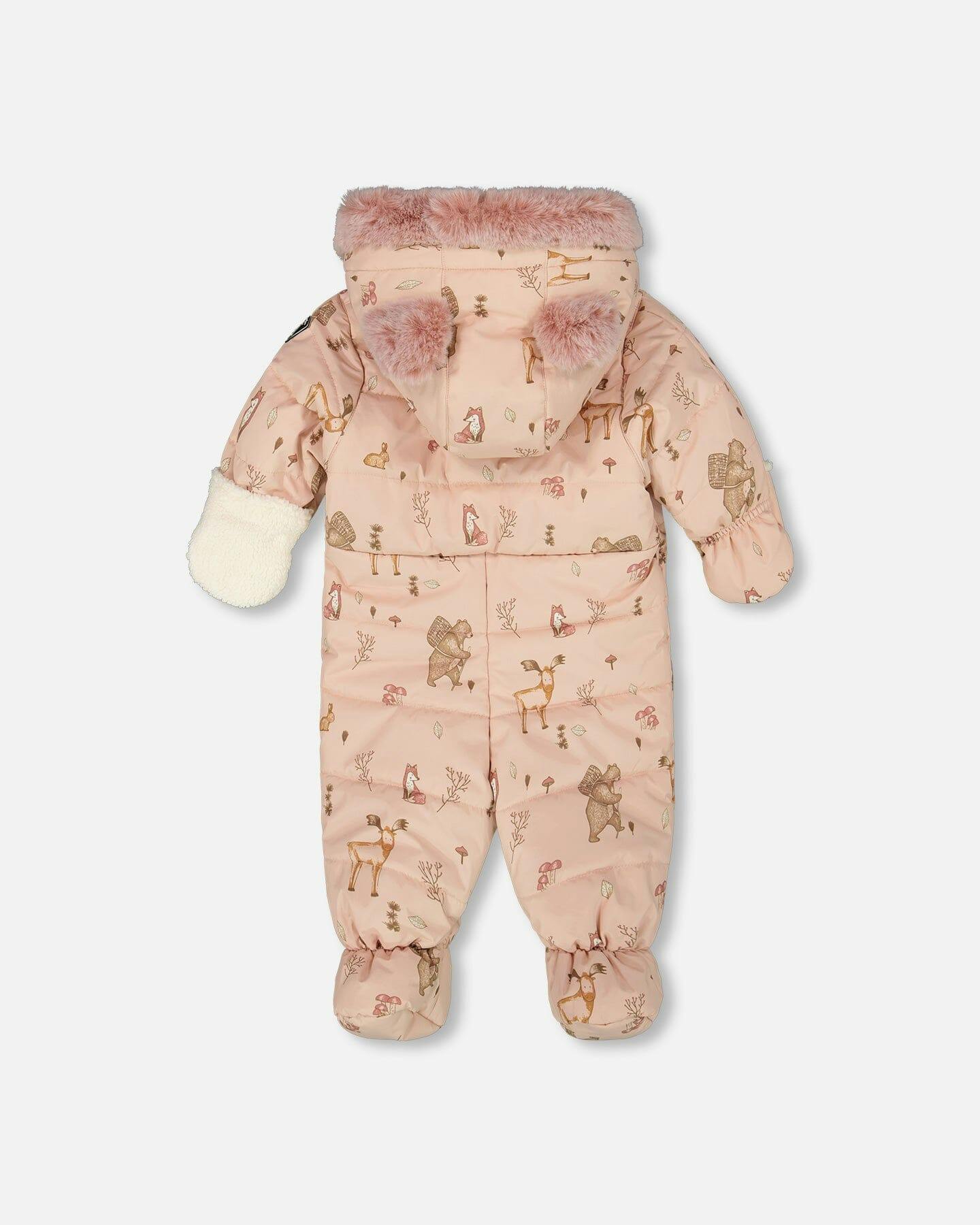 One-Piece Baby Layette Snowsuit Designed for Car Seat