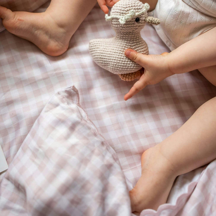 Picnic Gingham Baby Duvet Set, Prints