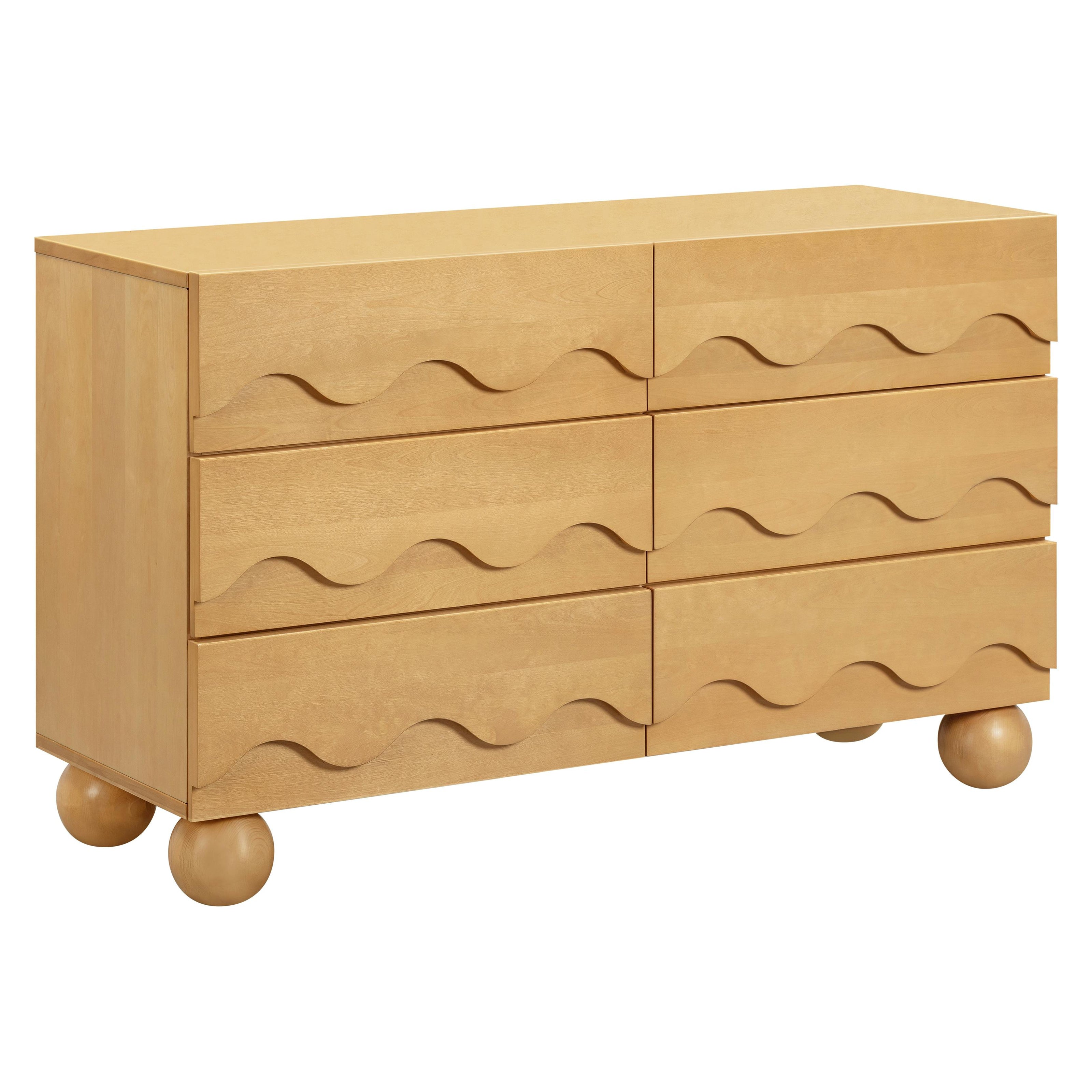 Lido Wave 6-Drawer Wide Assembled Dresser (56