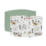Cotton Muslin Pillowcase 2 Pack - Cowpoke