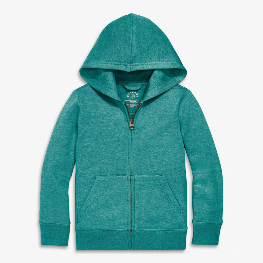 Kids cozy fleece zip hoodie