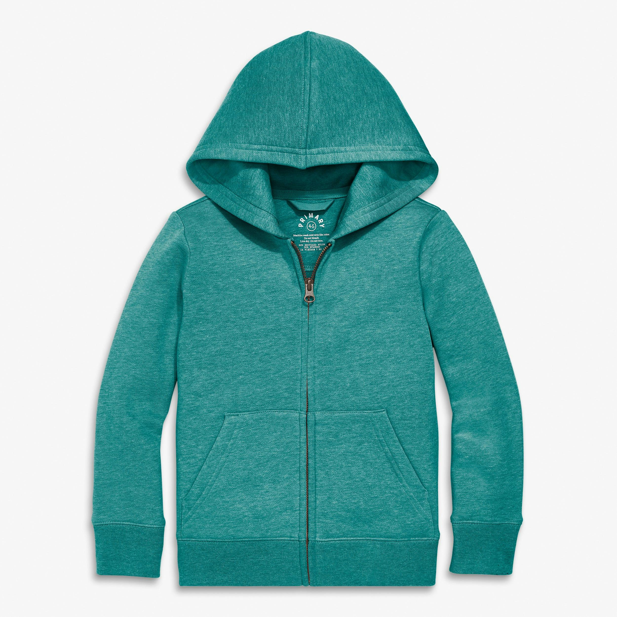 Kids cozy fleece zip hoodie