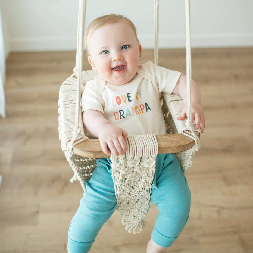 graphic bodysuit | love grandpa