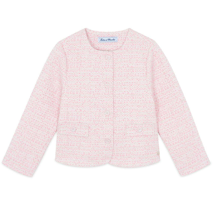TARTINE ET CHOCOLAT Textured Jacket - Pink