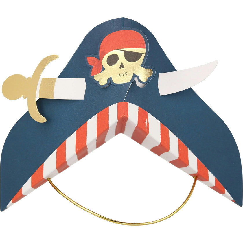 Blue Pirate Party Hats