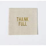 Thank Full Disposable Cocktail Napkin