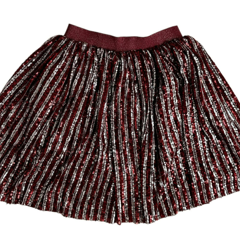 Candy Cane Sequin Striped Skirt
