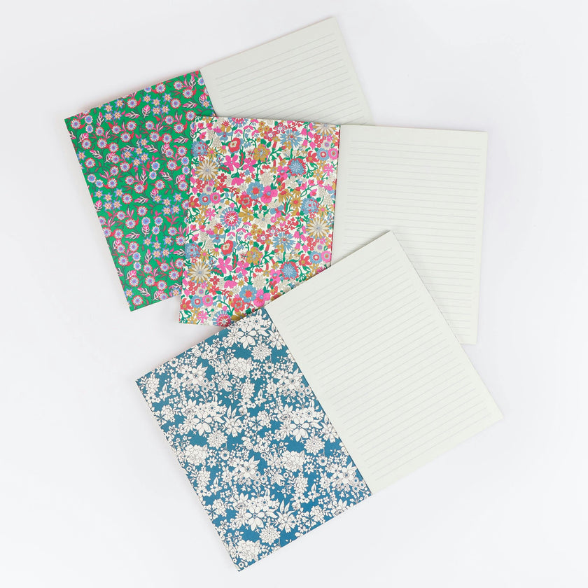 Meri Meri x Liberty Trio Softcover Notebook Set