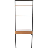 Kamy 2 Shelf Leaning Desk