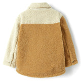 IL GUFO Colorblock Teddy Fleece Shirt Jacket
