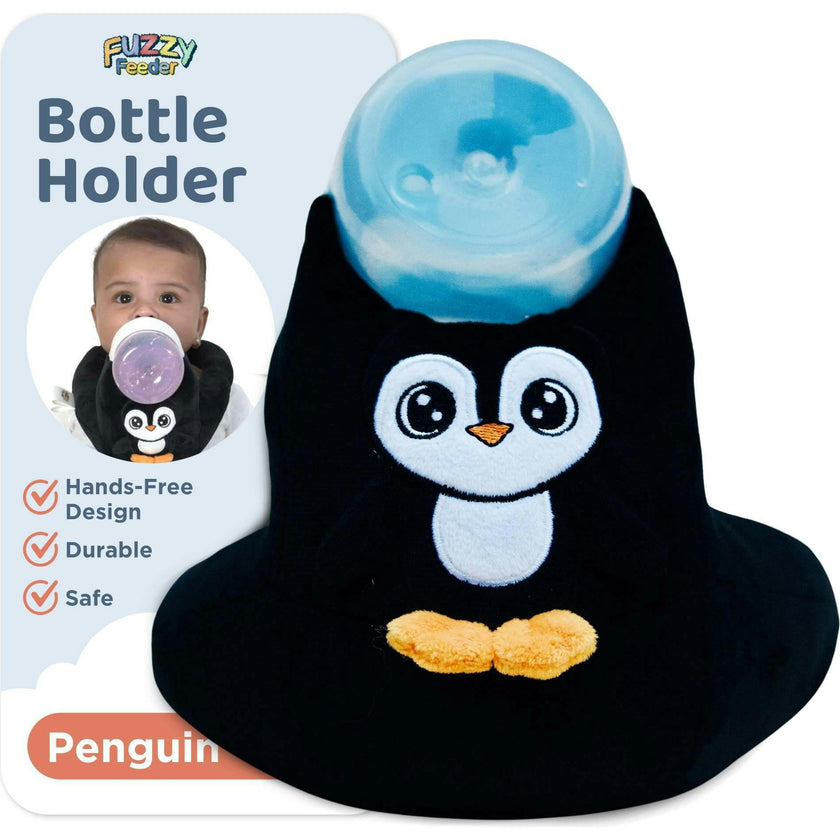 Baby Bottle Pillow Holder For Parents - Penguin