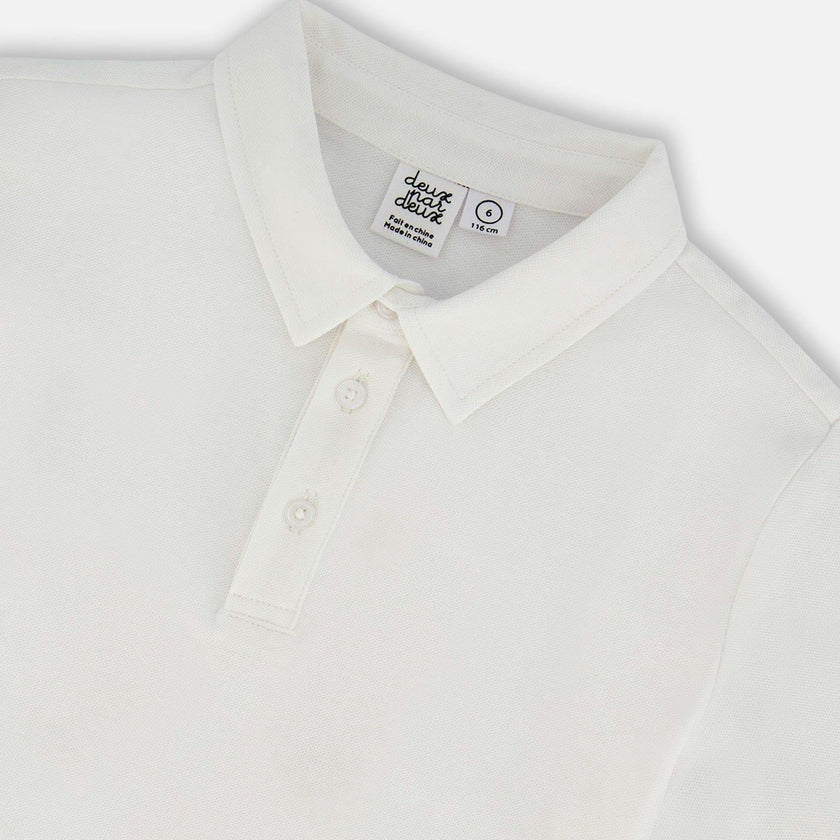Short Sleeve Polo Shirt White