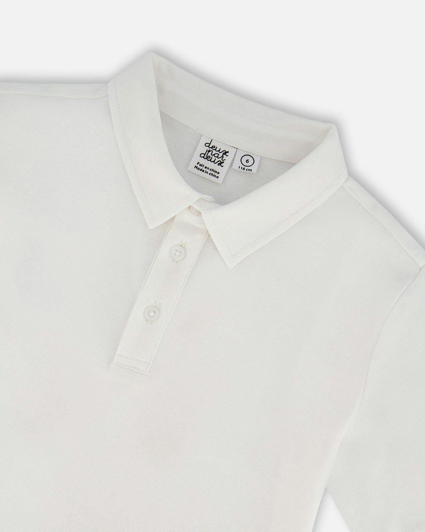 Short Sleeve Polo Shirt White