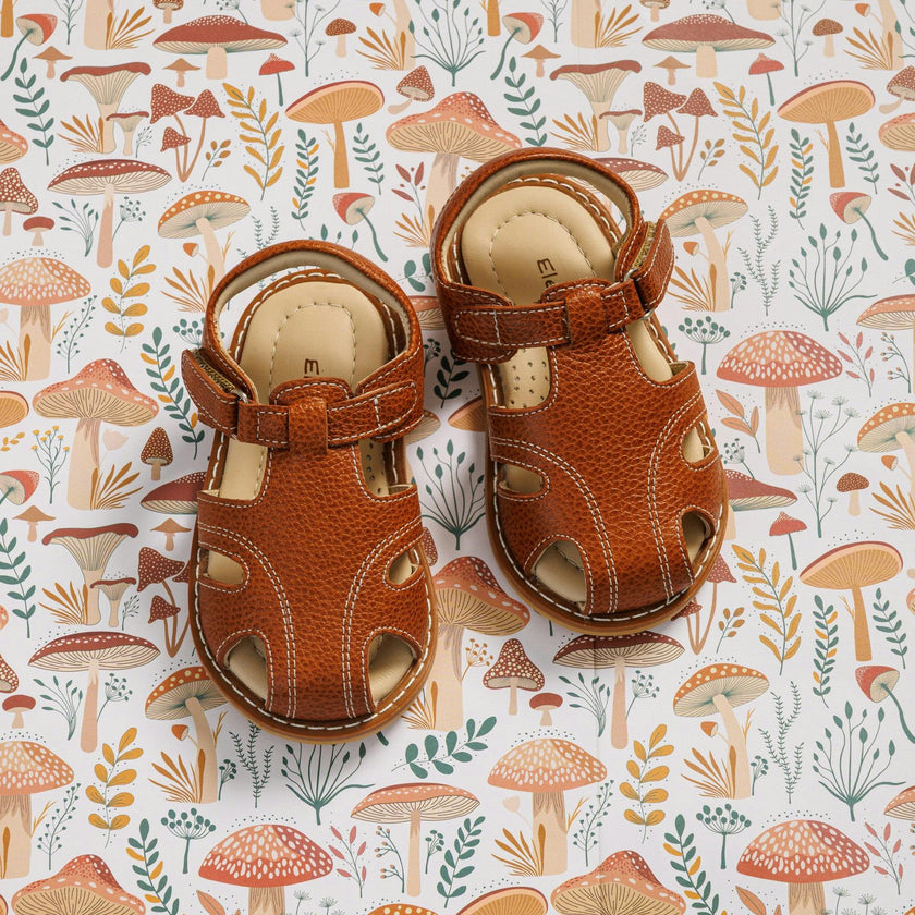 Toddler Spencer Sandal | Caramel Leather