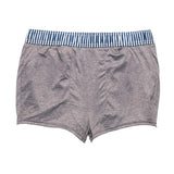 Mens Denim Stripe Comfort Lined Swim Short