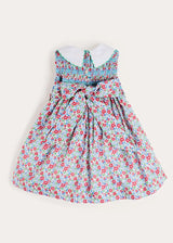 Emilia Floral Embroidered Collar Sleeveless Dress in Red (12mths- 10yrs)