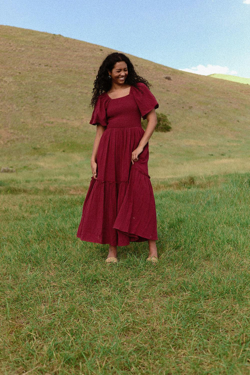 Lennon Maxi Dress in Wildberry