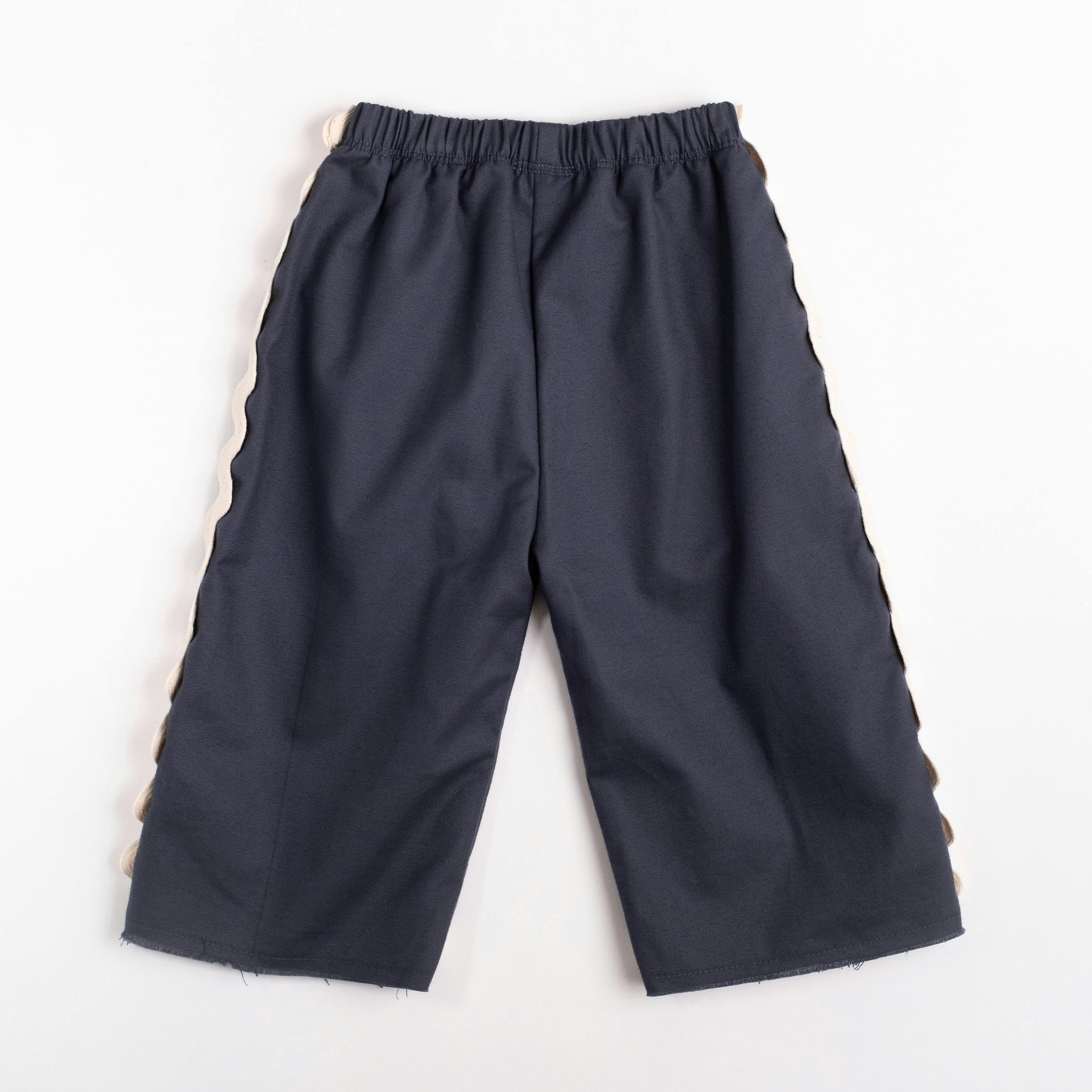 Wide-leg Pant in Mar Azul
