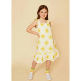 Linen Sun Kid Ruffle Dress