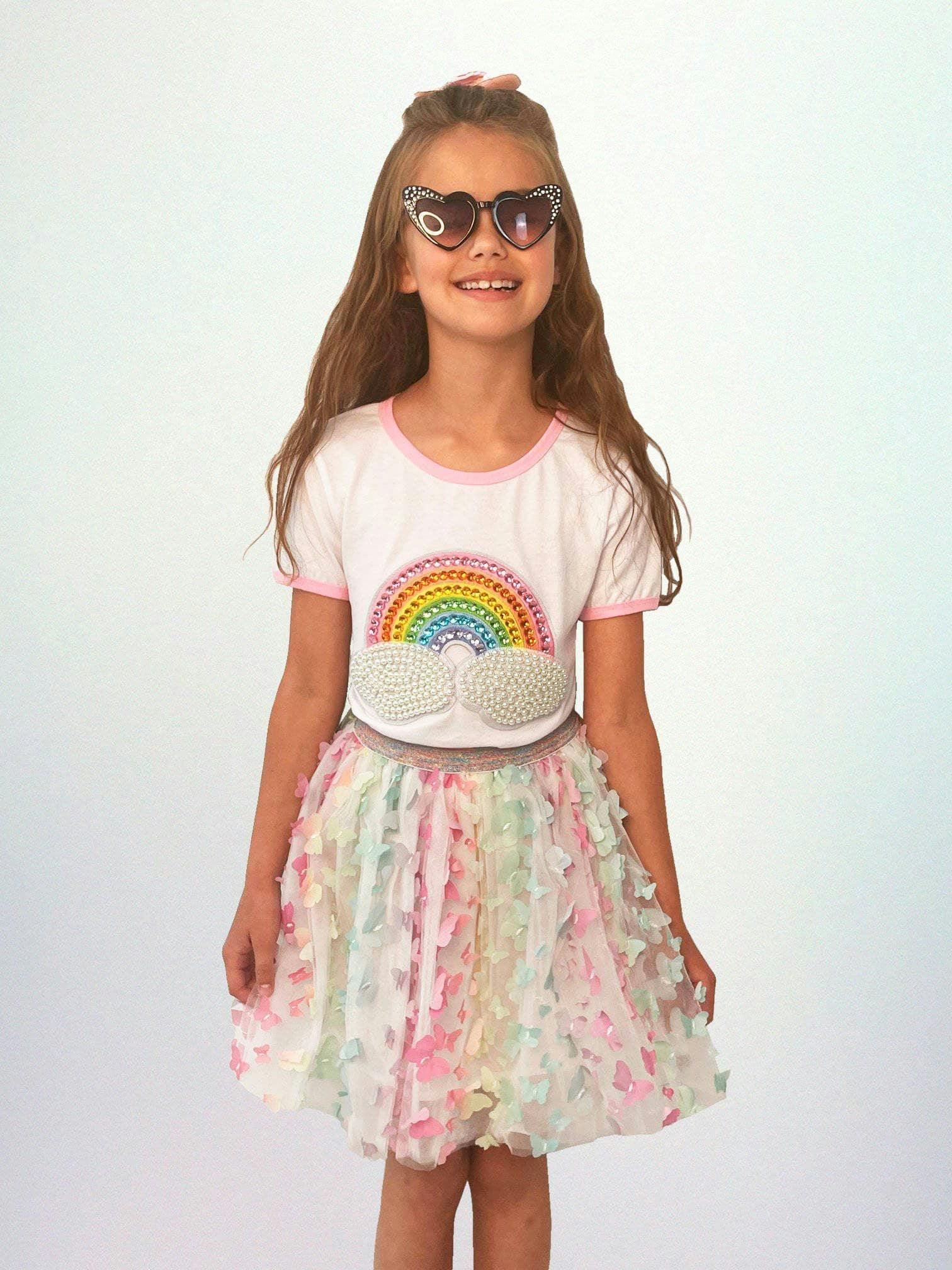Rainbow Pearl Patch T shirt