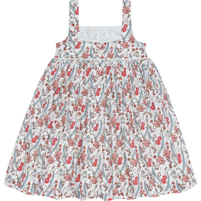 girls mercado bloom square neck dress