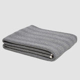 Cotton Sustainable Knit Throw Blanket - Herringbone