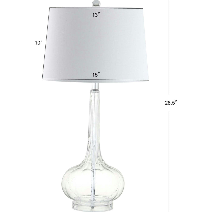 Bette 28.5" Glass Teardrop LED Table Lamp Set 2
