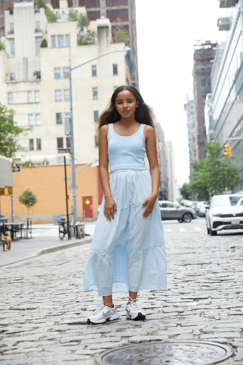 Bella Pastel Blue Heart Maxi