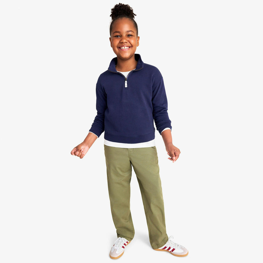 Kids stretch chino drawstring pant