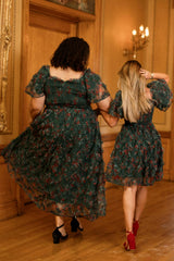 Florentina Short Dress in Emerald Truly Madly Deeply