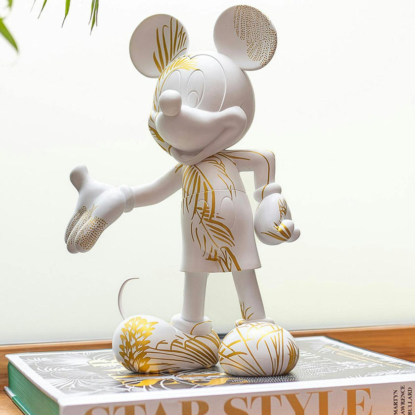 Mickey STAR STYLE White & Gold 12in