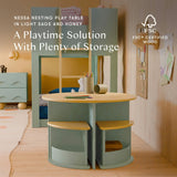 Babyletto Kids Nessa Nesting Play Table & Chair Set