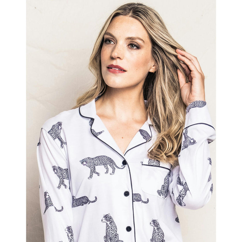 Women's Pima Pajama Set in Panthère de Paris