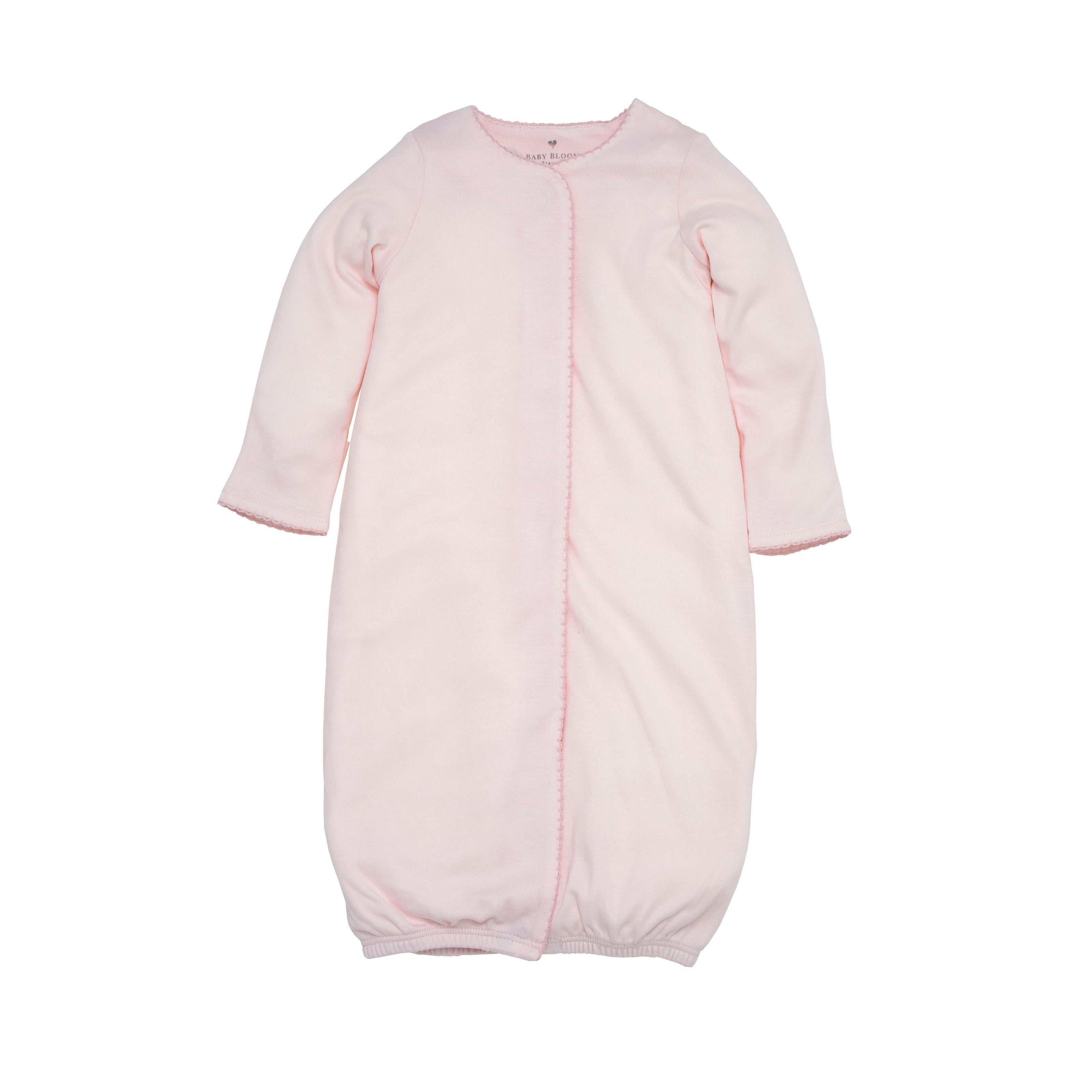 Organic Pima Baby Gown Rose